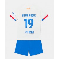 Camisa de time de futebol Barcelona Vitor Roque #19 Replicas 2º Equipamento Infantil 2023-24 Manga Curta (+ Calças curtas)